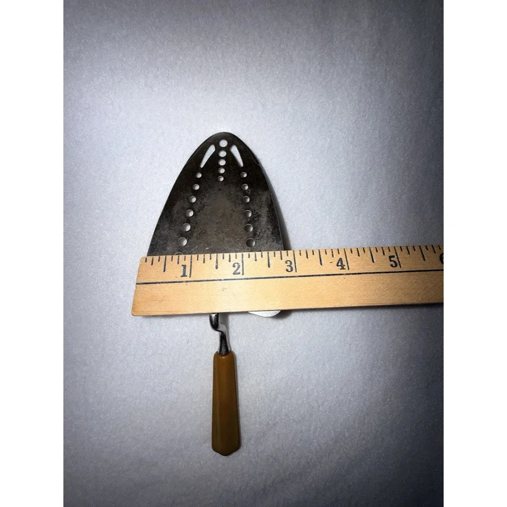 Vintage  Butterscotch BAKELITE‎ Handel Pie Cake Server Spatula Kitchen Utensil